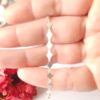 Bracelet chaîne fantaisie losange en argent massif – Image 2