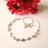 Bracelet chaîne fantaisie losange en argent massif – Image 3