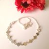 Bracelet chaîne fantaisie losange en argent massif