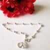 Bracelet fin en argent massif, perles 2 mm