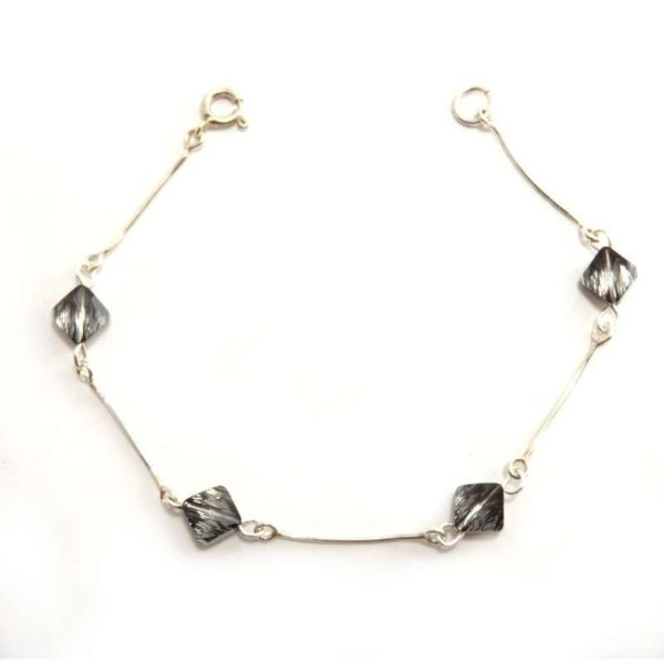 Bracelet femme en argent sterling et cristaux Silver Night