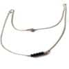 Onyx collier ras du cou minimaliste en argent massif et pierre naturelle – Image 4