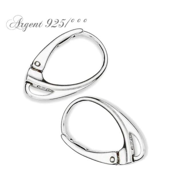Support pour boucles d'oreilles, dormeuses en argent 925